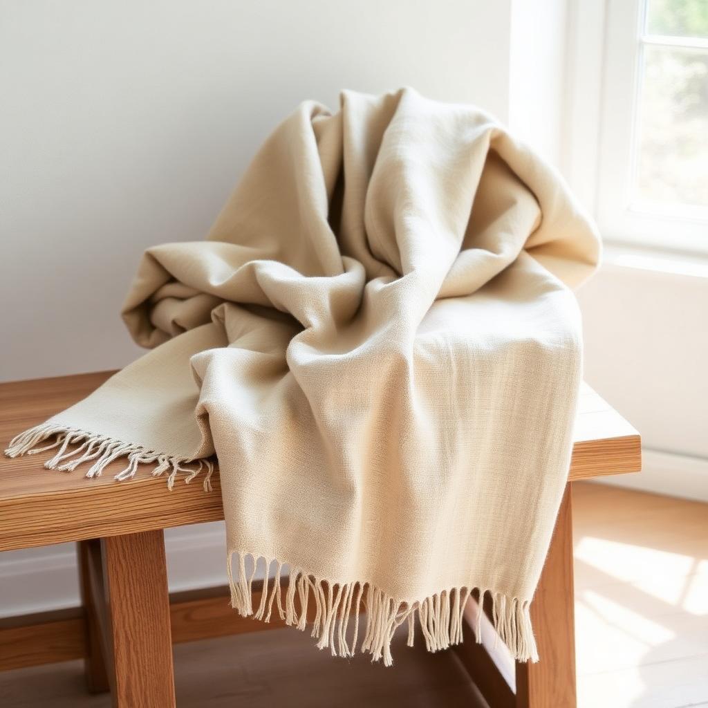 Stonewashed Linen Throw