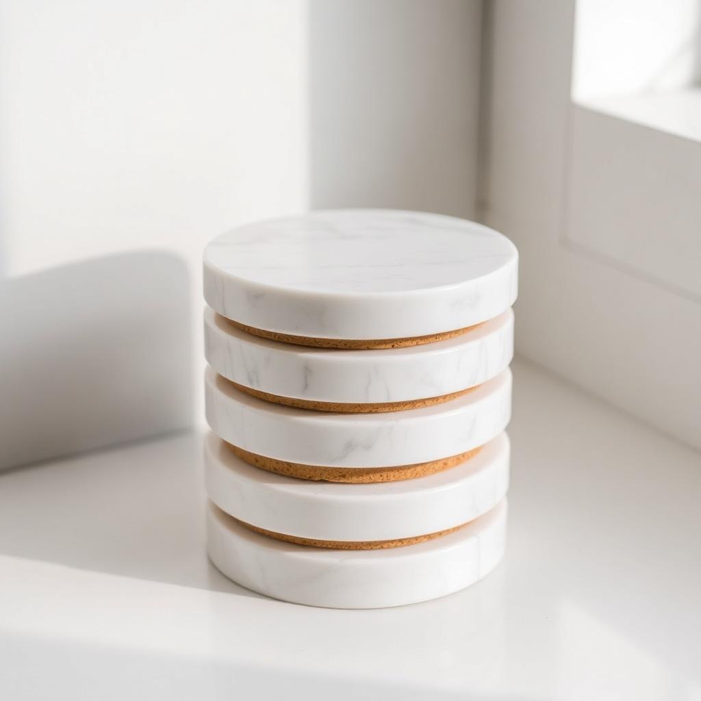 Marble Coaster Set